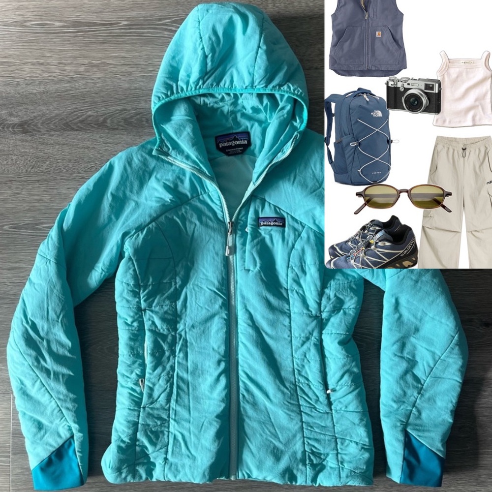 Patagonia Turquoise Puffer Jacket